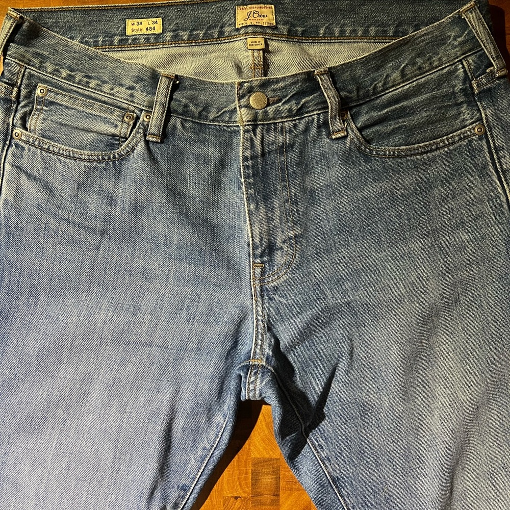 J. Crew denim jeans 484 cut size 34x34